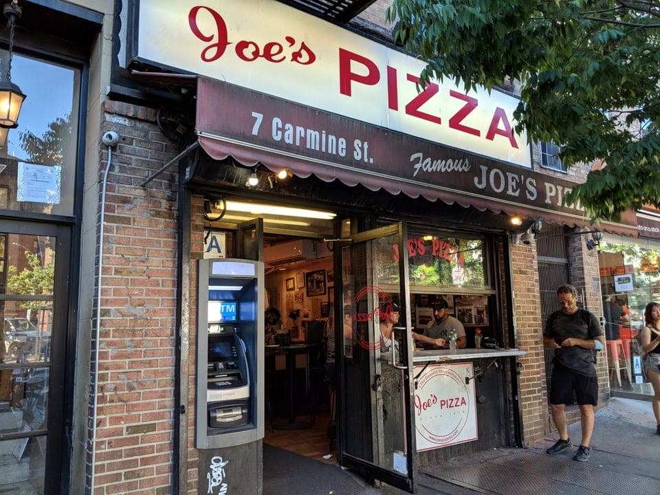 Joe’s Pizza in NYC